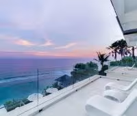 Villa Grand Cliff Ungasan, Meerblick